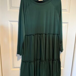 1.4.3. Story by Line Up Forest Green Long Sleeve Dress